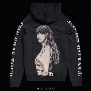 Taylor Swift The Eras Tour Black Hoodie size large